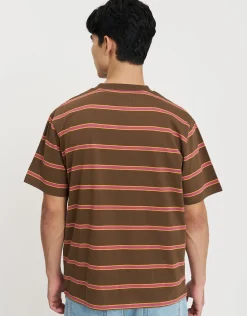 West Coast Striped Relaxed Fit T Shirt in Multi