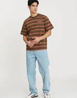 West Coast Striped Relaxed Fit T Shirt in Multi