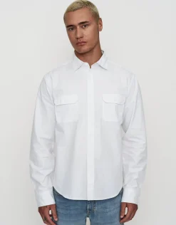 Wisconsin Long Sleeve Shirt in Shadow Blue