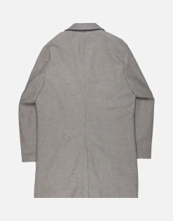 Wool Blend Overcoat in Biscuit