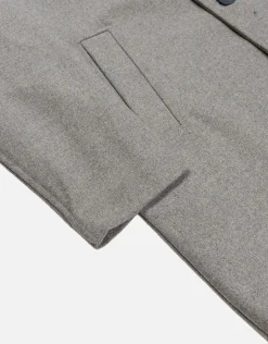 Wool Blend Overcoat in Black