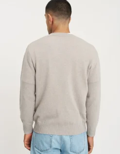 100% Wool Crew Neck Knit in Green