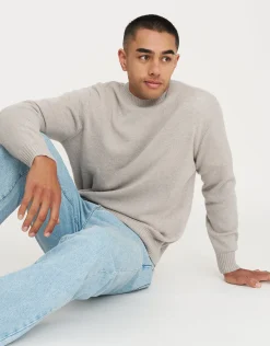 100% Wool Crew Neck Knit in Green
