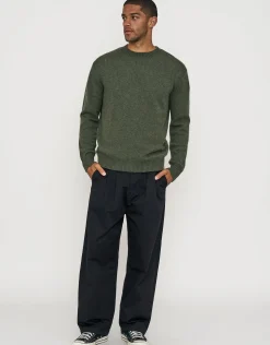 100% Wool Crew Neck Knit in Oat