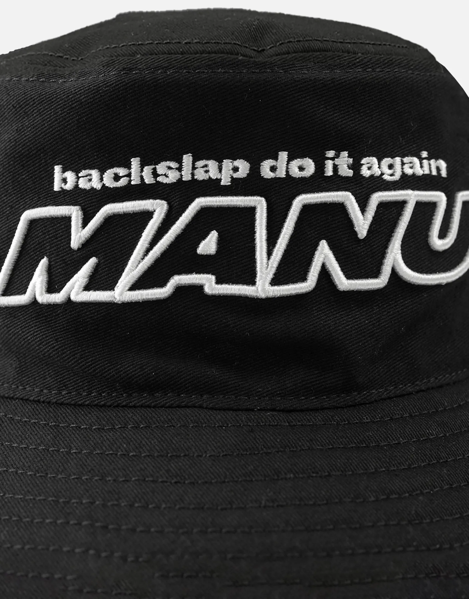 Z Manu World Champs Bucket Hat in Solid Black