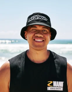 Z Manu World Champs Bucket Hat in Solid Black