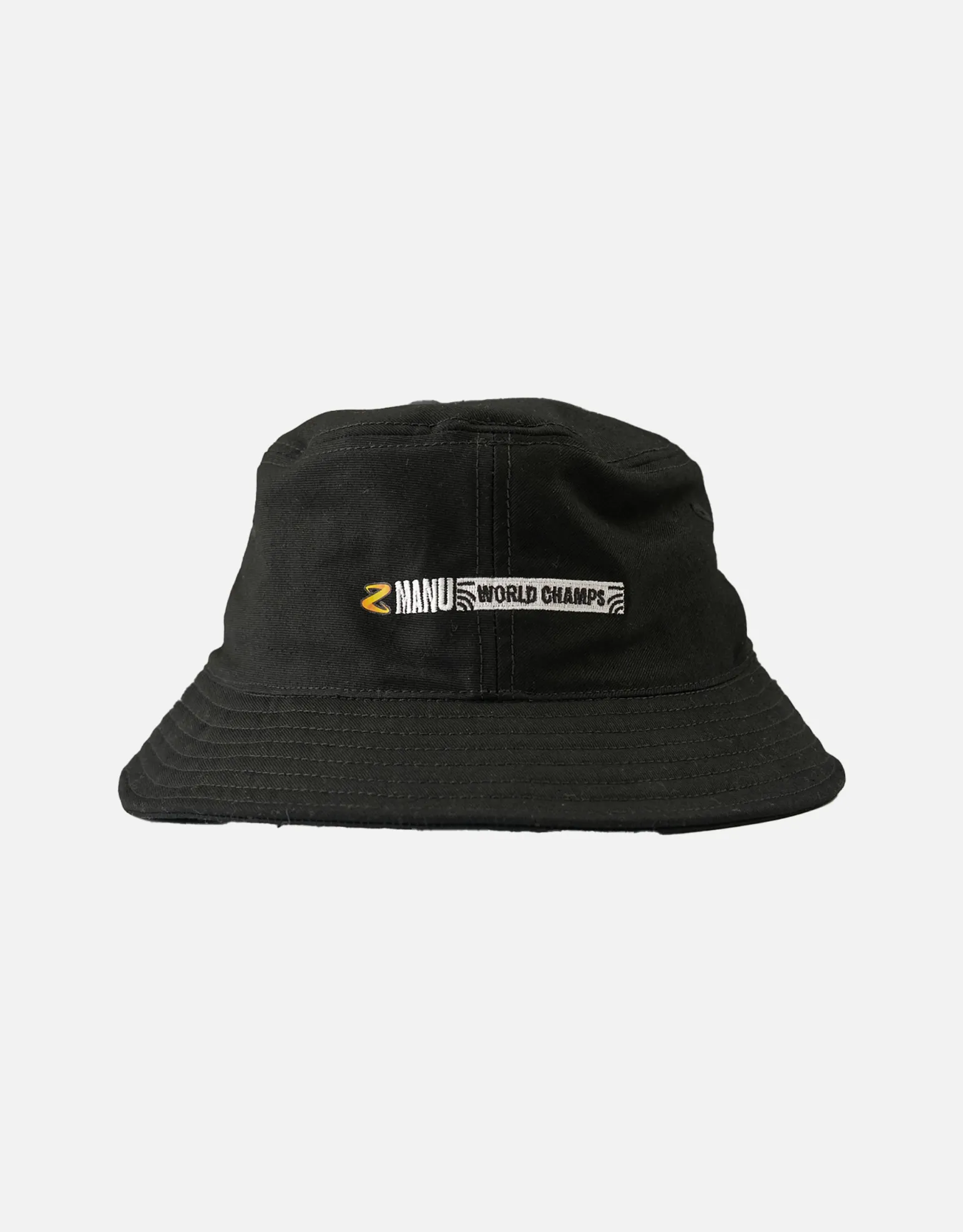 Z Manu World Champs Bucket Hat in Solid Black