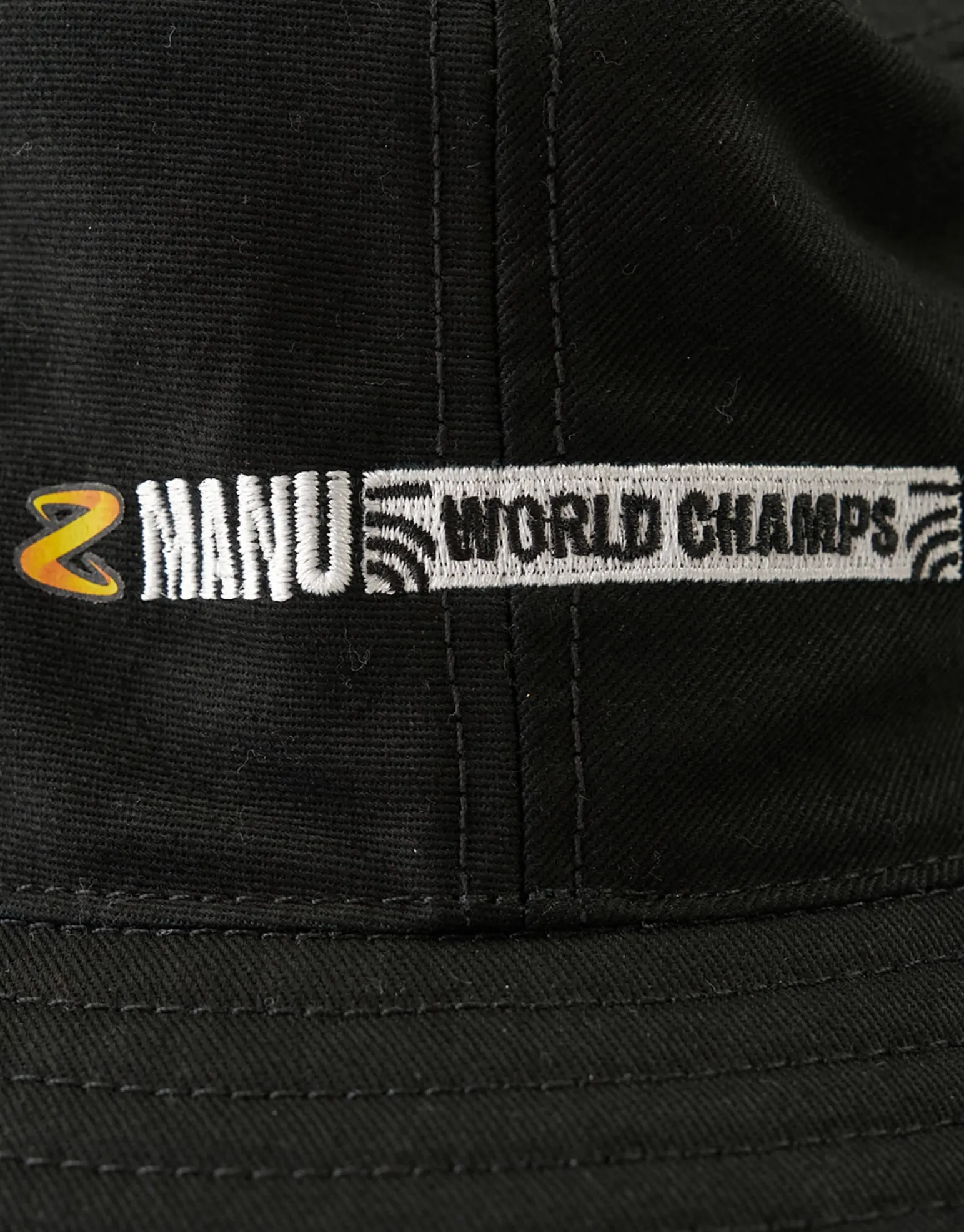 Z Manu World Champs Bucket Hat in Solid Black